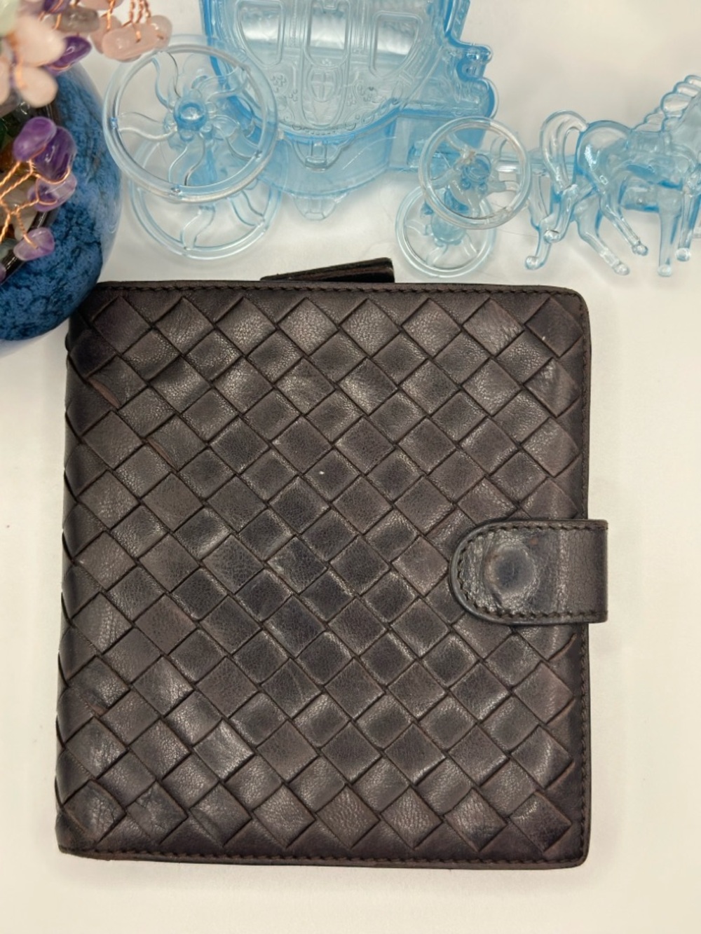 Bottega Veneta Bi-fold Wallet Brown with Nappa Leather